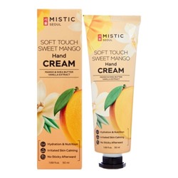 MISTIC SOFT TOUCH SWEET MANGO Hand Cream Восстанавливающий крем для рук с экстрактом манго и маслом ши 50мл