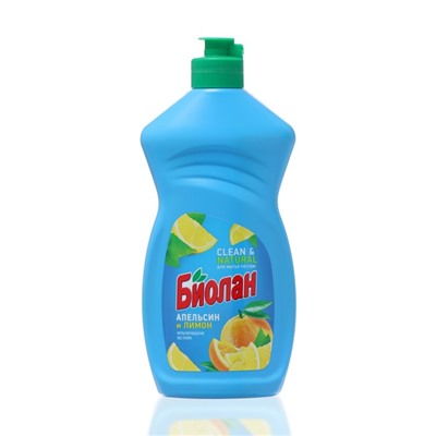 Средство для мытья посуды «Биолан» апельсин-лимон, 450 мл