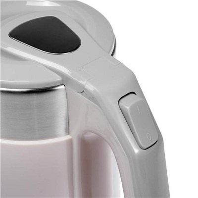 Чайник металлический электрический 1,8 л 1,5 кВт розовый HS-1019 HomeStar (1/12)
