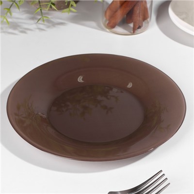 Тарелка «Браун Сити», d=19,5 см, цвет коричневый