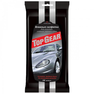 Салфетки влажные для очистки стекол № 30 Top Gear (1/32)