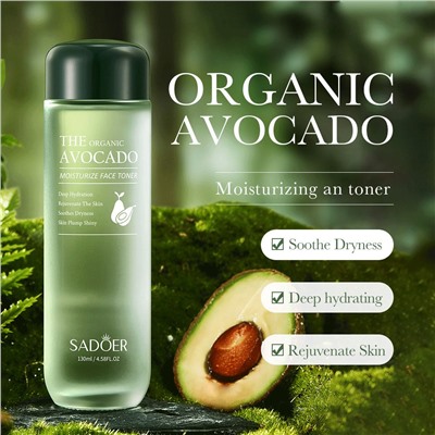 Тонер для лица с экстрактом авокадо SADOER