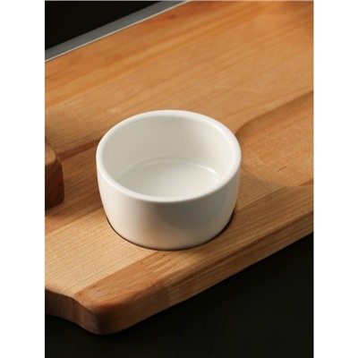 Подарочный набор для подачи шашлыка: доска-тарелка 40×18×5.5 см, шампур 1 шт, опохало, соусник, берёза