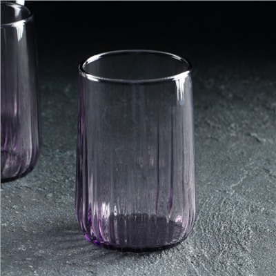 Набор стаканов стеклянных Nova, 135 мл, 6 шт, цвет фиолетовый