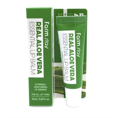 Суперувлажняющий бальзам для губ с алоэ FarmStay Real Aloe Vera Essential Lip Balm