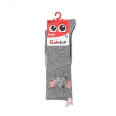 Носки детские CONTE-KIDS Удлиненные носки TIP-TOP из хлопка с декоративной игрушкой