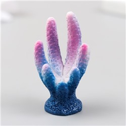 Фигурка для флорариума полистоун "Коралл разноцветный" 3х5,3 см