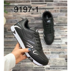 Мужские кроссовки 9197-1 черно-белые