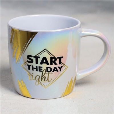 Кружка детская "Start the day", Минни Маус,  гальваника 300 мл