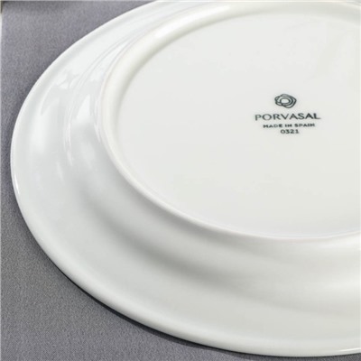 Тарелка фарфоровая плоская CORAL, d=23 см