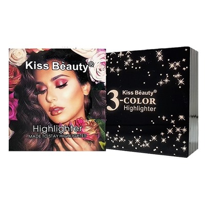 Хайлайтер Kiss Beauty Highlighter 3 Color № 1 15 g