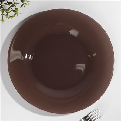 Тарелка «Браун Сити», d=26 см, цвет коричневый