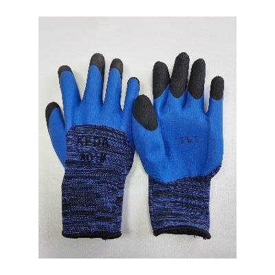 [34844] Перчатки нейлоновые со вспененным покрытием/усиленные пальцы(нейлон рябой) KEDA Б-Р