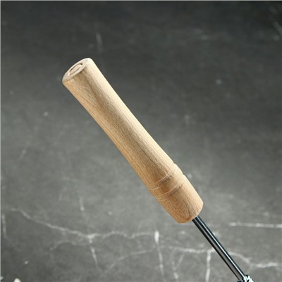 Шумовка для казана "Плов", с деревянной ручкой, 30.5 см