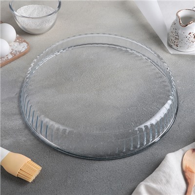 Набор круглой посуды из жаропрочного стекла для запекания Borcam, 2 предмета: 1,6 л, 2,6 л