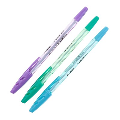 Ручка шариковая Tribase Pastel, узел 0.7 мм, чернила синие, микс