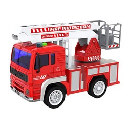 Городская техника Пожарная автовышка со звуковыми сигналами