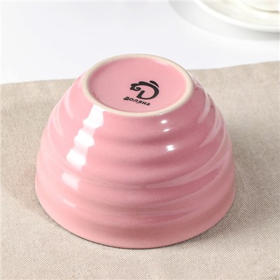 Салатник керамический Доляна «Ноель», 530 мл, цвет розовый