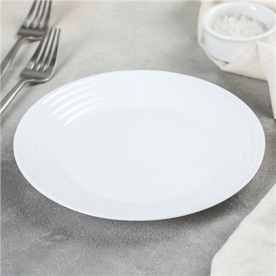 Тарелка десертная Luminarc Harena Asean, d=19 см, стеклокерамика, цвет белый