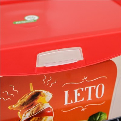 Емкость для шашлыка Leto, 6 л, цвет роза