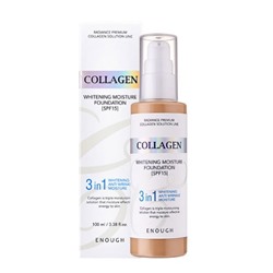 Увлажняющий тональный крем с коллагеном ENOUGH Collagen 3in1 Whitening Moisture Foundation SPF15 #21