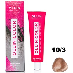 Перманентная крем-краска для волос  COLOR 10/3 Ollin 100 мл