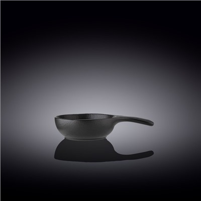 Форма для запекания круглая Wilmax, с ручкой, 16х10 см, 160 мл, цвет чёрный сланец