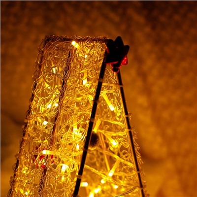 Светодиодная фигура «Ёлка золотистая», 33 × 60 × 20 см, 15 Вт, 220 В