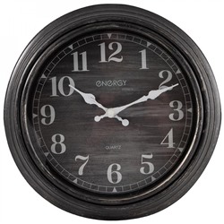 Часы пластиковые настенные кварц  29,3*5 см круг коричневый ЕС-152 Energy (1/10)