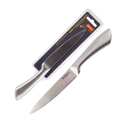 Нож нерж сталь лезвие 12,5 см 1,8 мм универсал цельномет сталь ручка блистер Maestro Mallony (1/72)
