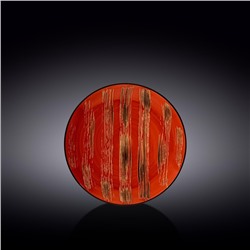 Тарелка круглая Wilmax Scratch, d=18 см, цвет красный