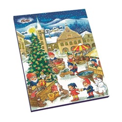 Адвент календарь CARLA Town с мини плитками молочного шоколада, 50 г