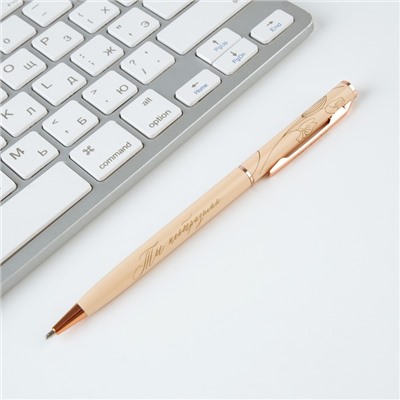 Подарочная ручка «Мечтай», металл, синяя паста, 1 мм