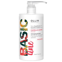 OLLIN Basic Line Camellia Leaves Кондиционер для частого применения с экстрактом листьев камелии 750 мл
