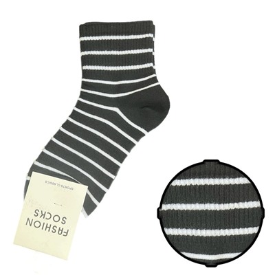 Хлопковые носки FASHION SOCKS (чёрно-белые)