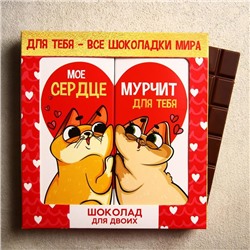 УЦЕНКА Шоколад молочный «Для двоих», 2 шт. х 85 г.