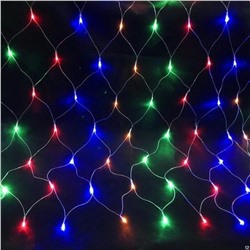 Акция! Гирлянда светодиодная 3*2 м 60 led сетка пластик медь мультицвет NP-1299 Fex (1/24)