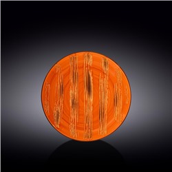 Тарелка круглая Wilmax Scratch, d=20.5 см, цвет оранжевый