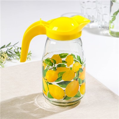 Набор питьевой «Лимон», кувшин+2 стакана, 1500/230 мл