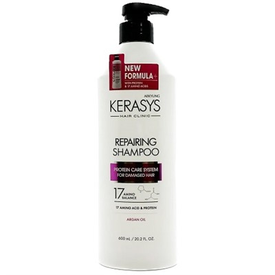 KeraSys Hair Clinic Шампунь для волос восстанавливающий 600 мл