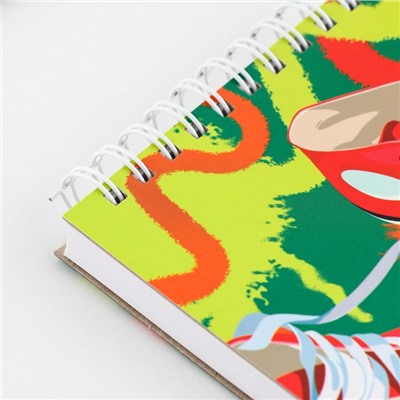 Скетчбук А6, 80 листов твердая обложка «Кеды».