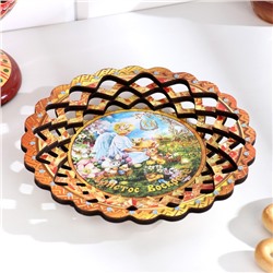 Тарелка конфетница "Ангел с ягнёнком", 19,5×19,5см