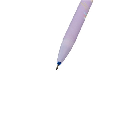 Ручка гелевая СТИРАЕМЫЕ ЧЕРНИЛА, стержень синий 0.38 мм, корпус с рисунком, МИКС