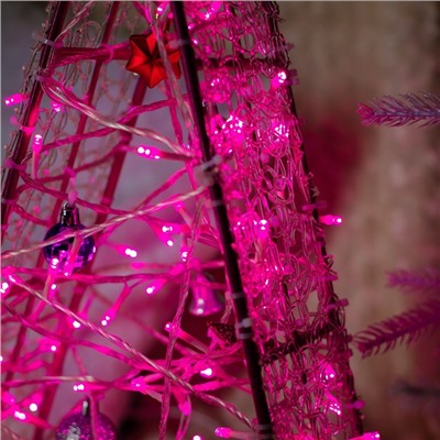 Светодиодная фигура «Ёлка розовая», 28 × 50 × 13 см, 10 Вт, 220 В