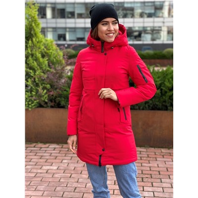 Женская зимняя куртка 062-1 красная