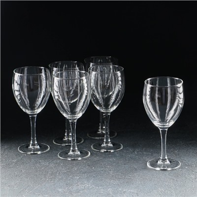 Набор бокалов для вина «Элеганс», 6 шт, 350 мл, стекло