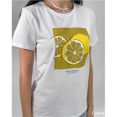 Футболка «Lemon» (белый) One Size Турция