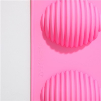 Форма силиконовая для выпечки Доляна «Улей», 28×17 см, 8 ячеек (4,5×5,5×3 см), цвет МИКС