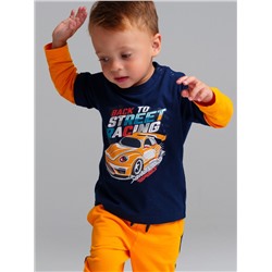 Фуфайка детская трикотажная для мальчиков (футболка с длинными рукавами)