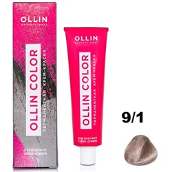 Перманентная крем-краска для волос  COLOR   9/1 Ollin 100 мл